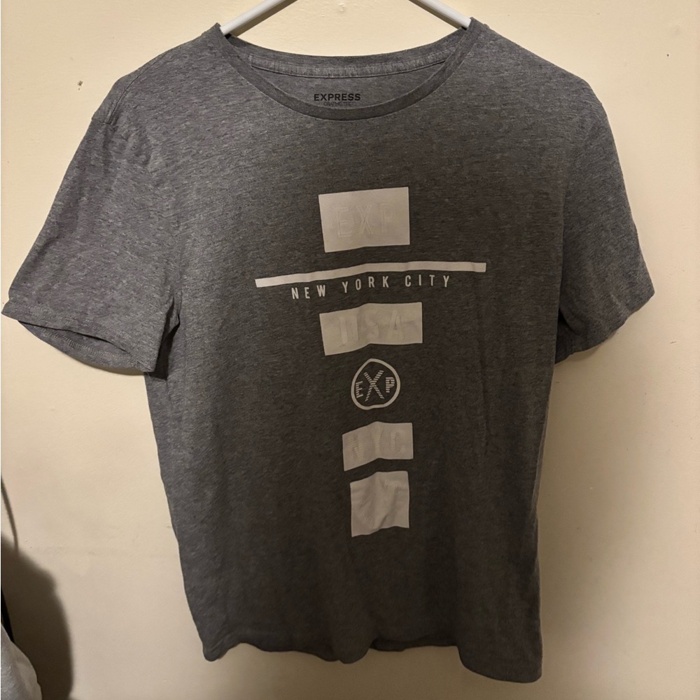 Express Charcoal New York City Graphic Tee